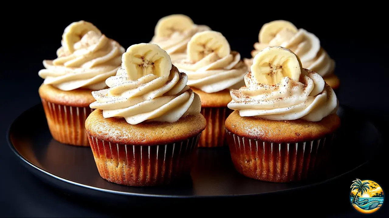 Banana Cream Cheese Cupcake
