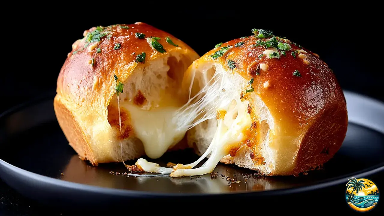 Garlic Butter Mozzarella Dinner Rolls