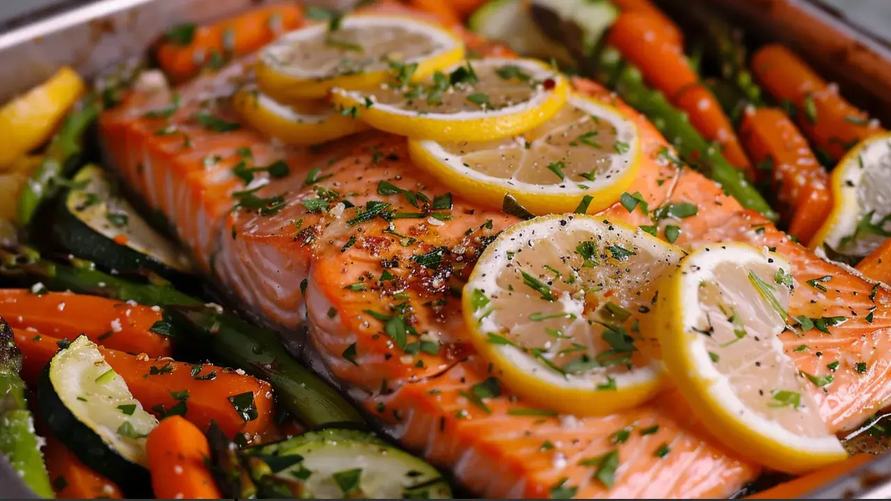 Baked Salmon with Vegetables