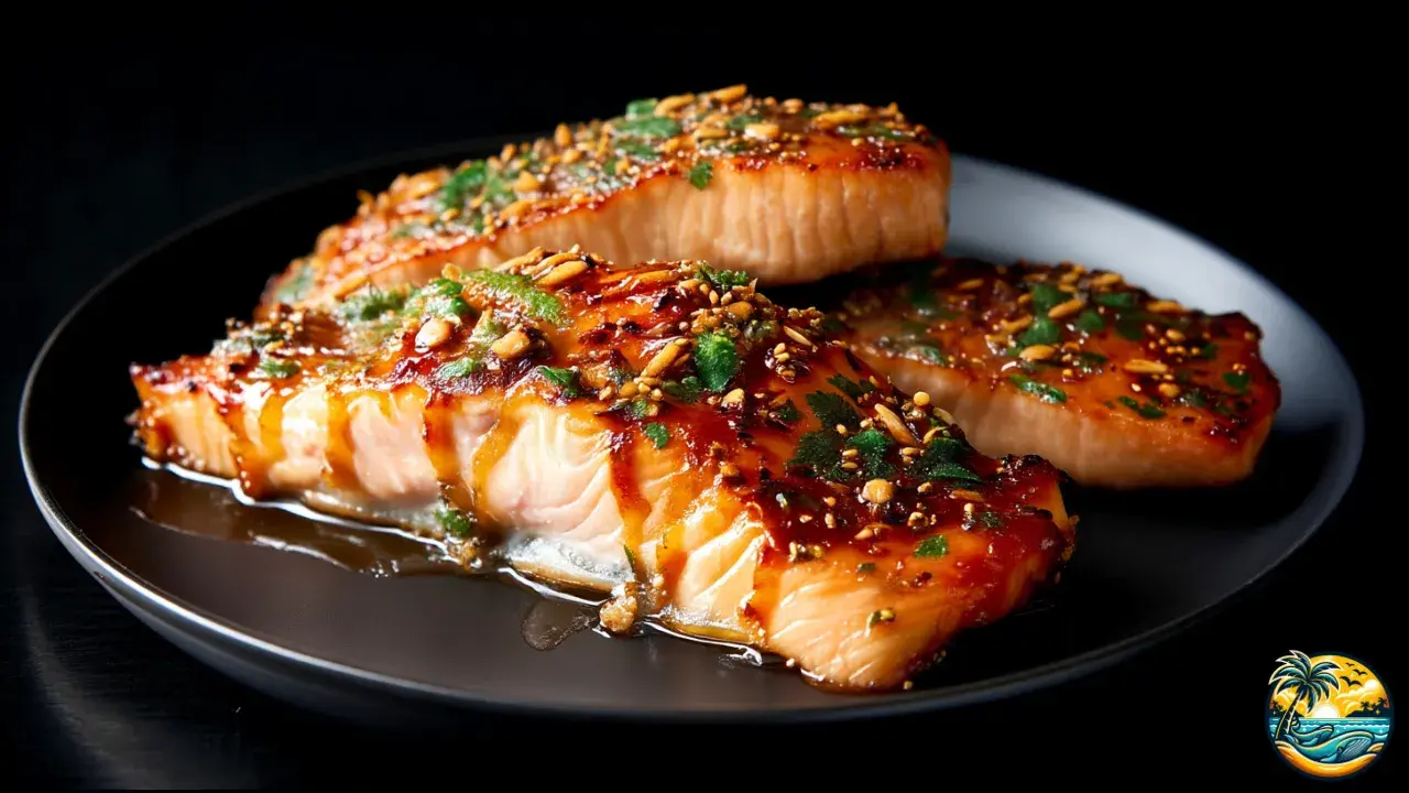 Honey Dijon Glazed Baked Salmon