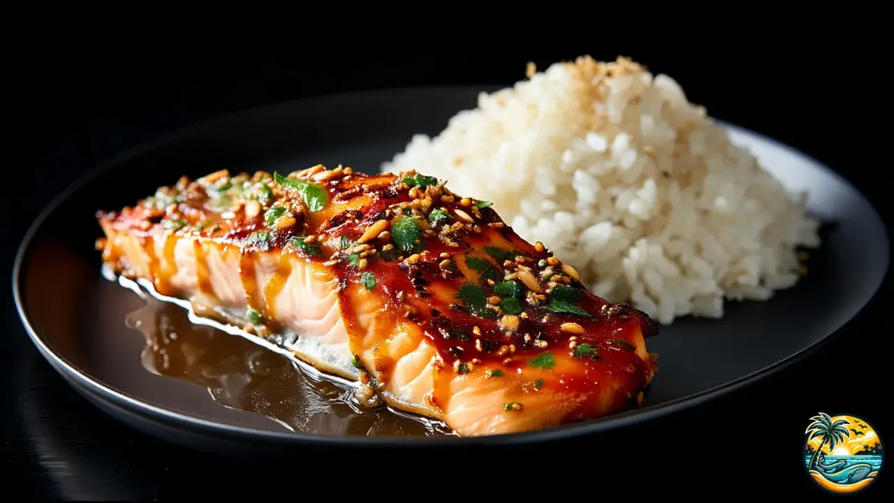 Honey Dijon Glazed Baked Salmon