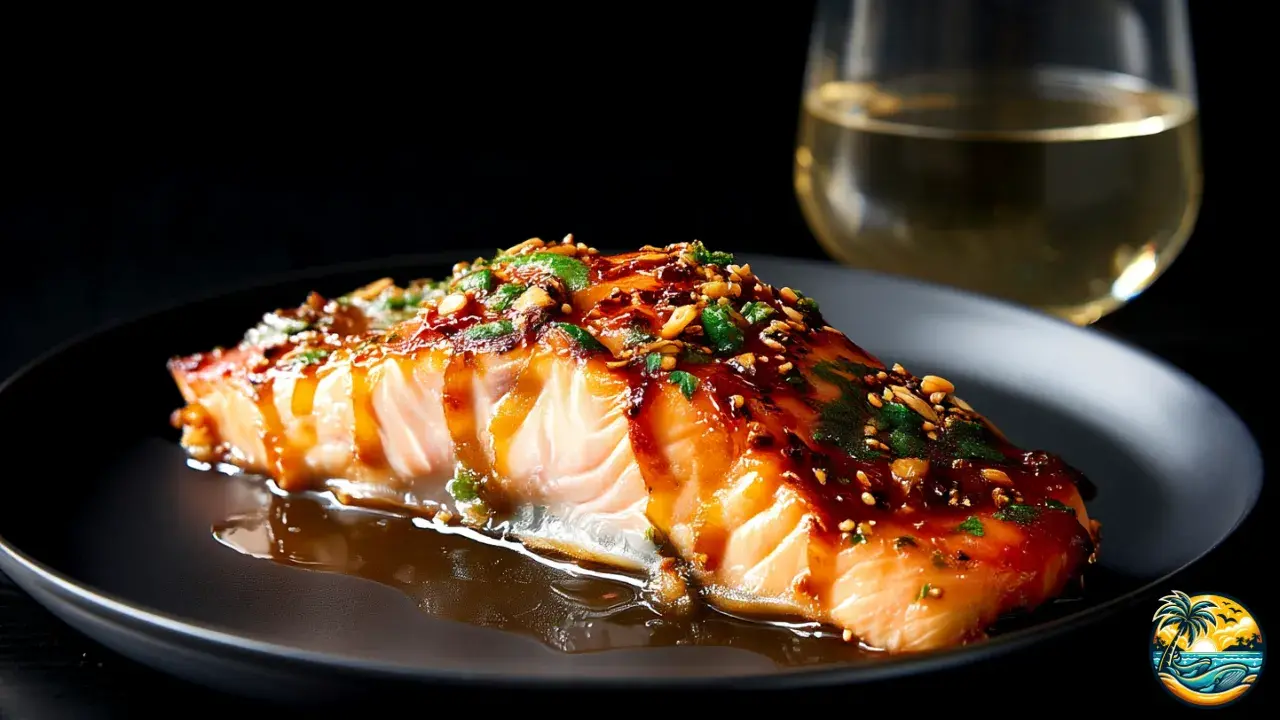 Honey Dijon Glazed Baked Salmon