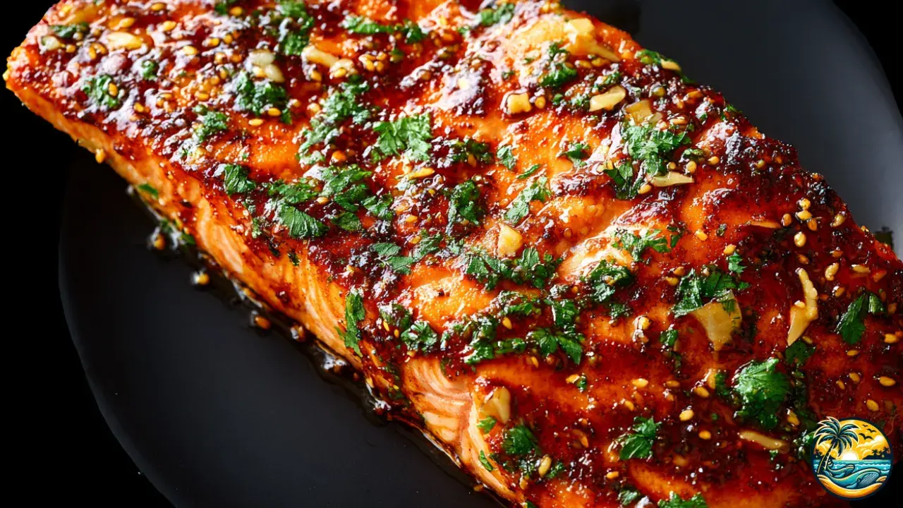 Honey Dijon Glazed Baked Salmon
