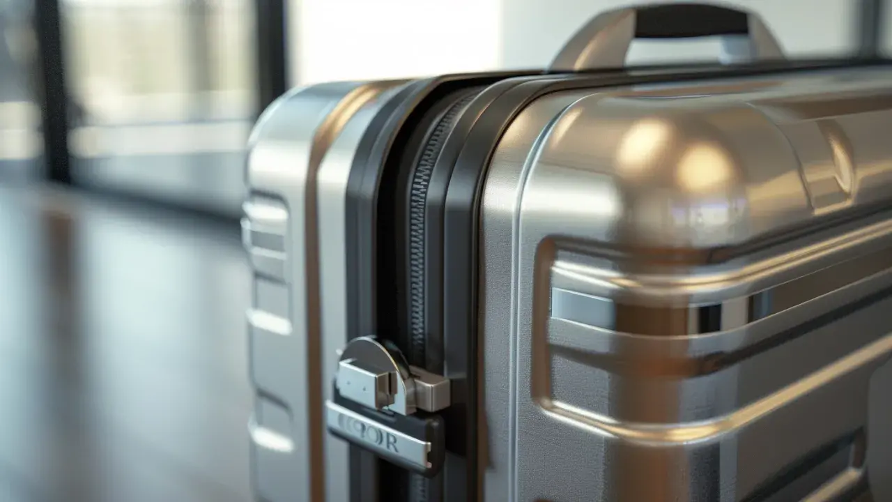 Lock Your Suitcase with a Padlock