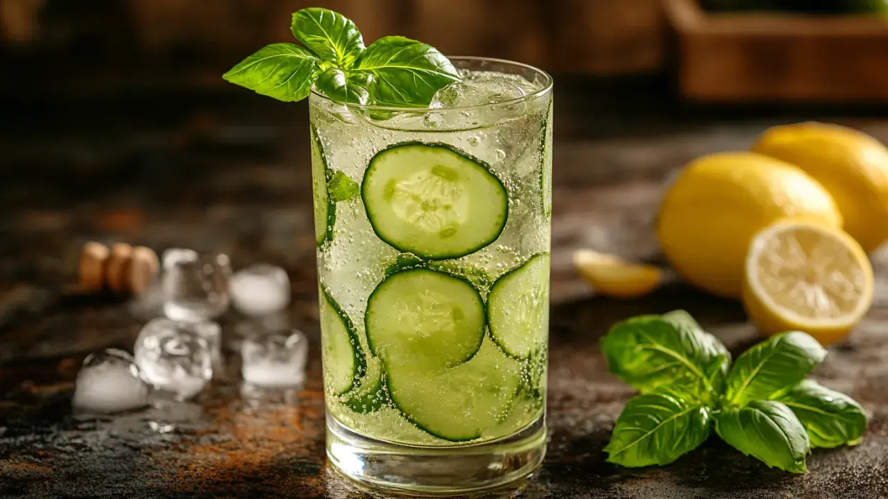 Cucumber and Basil Mocktail