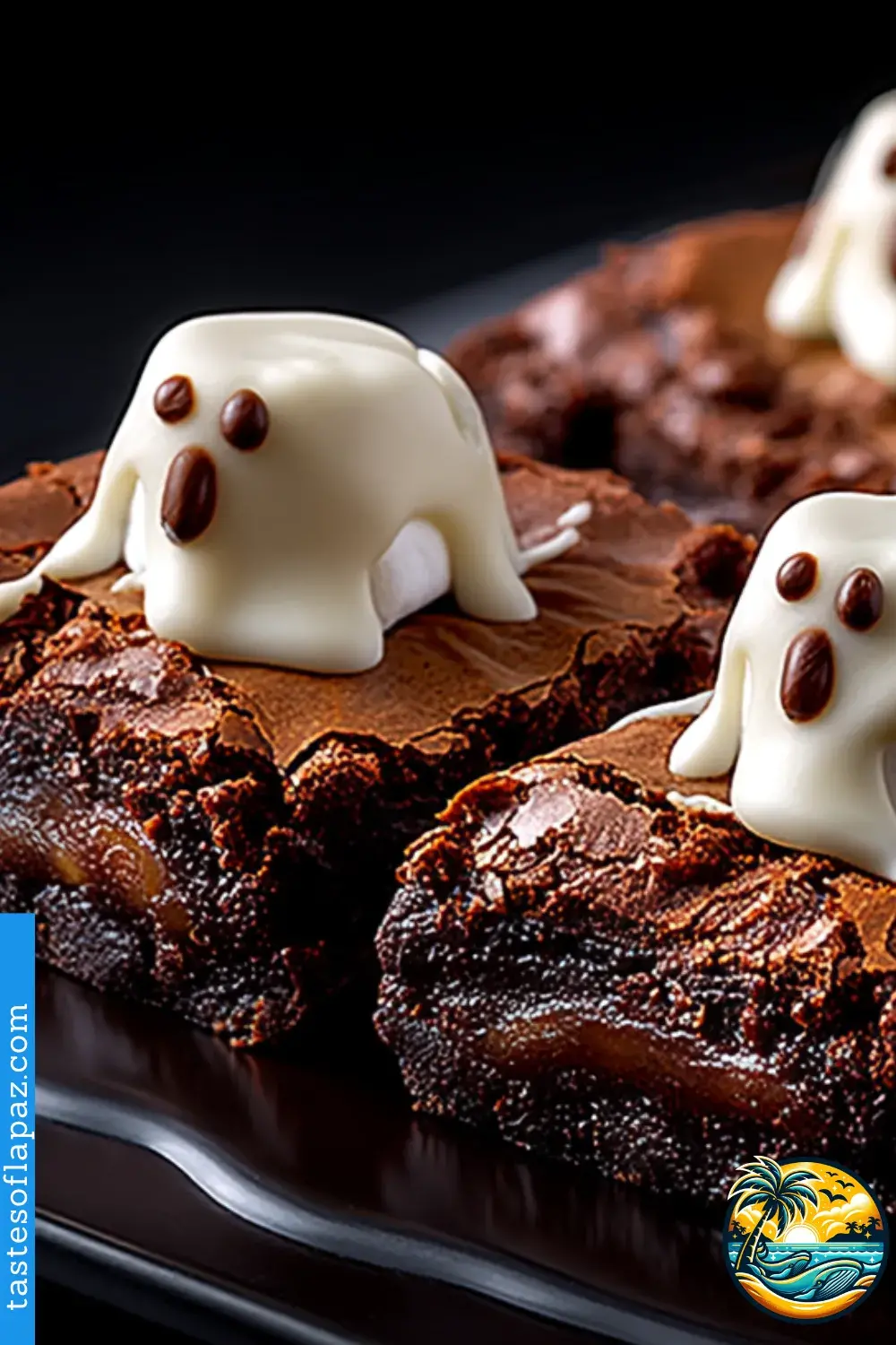 Marshmallow Ghost Brownies