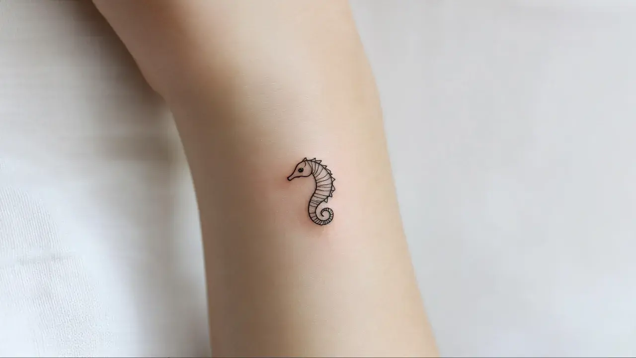 Ocean-Inspired Minimalist Tattoos 