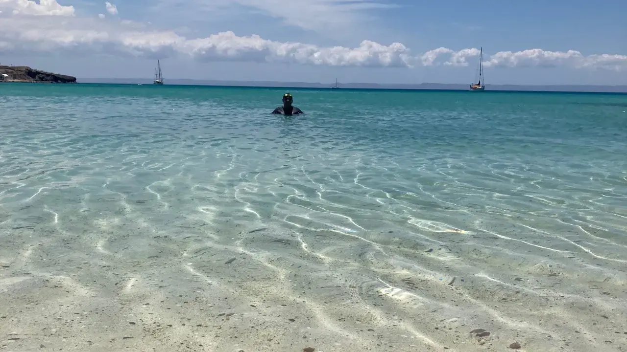 Crystal-clear and serene waters in Pichilingue