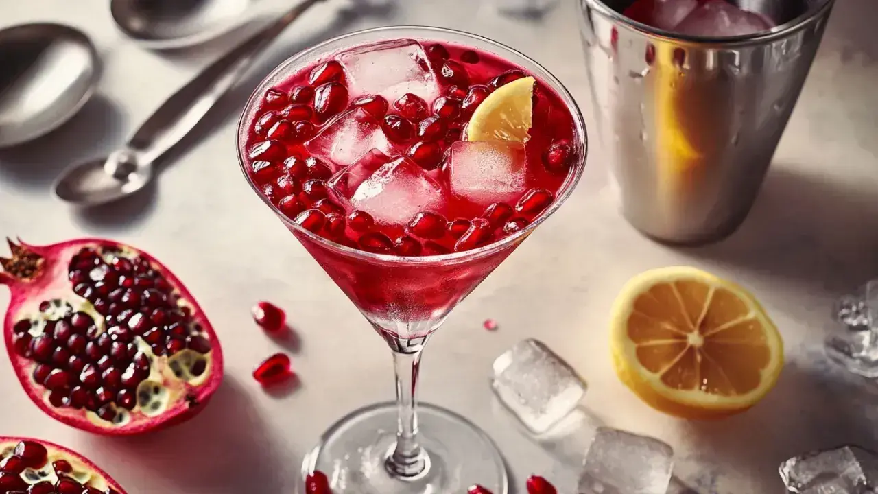 Pomegranate Martini Mocktail