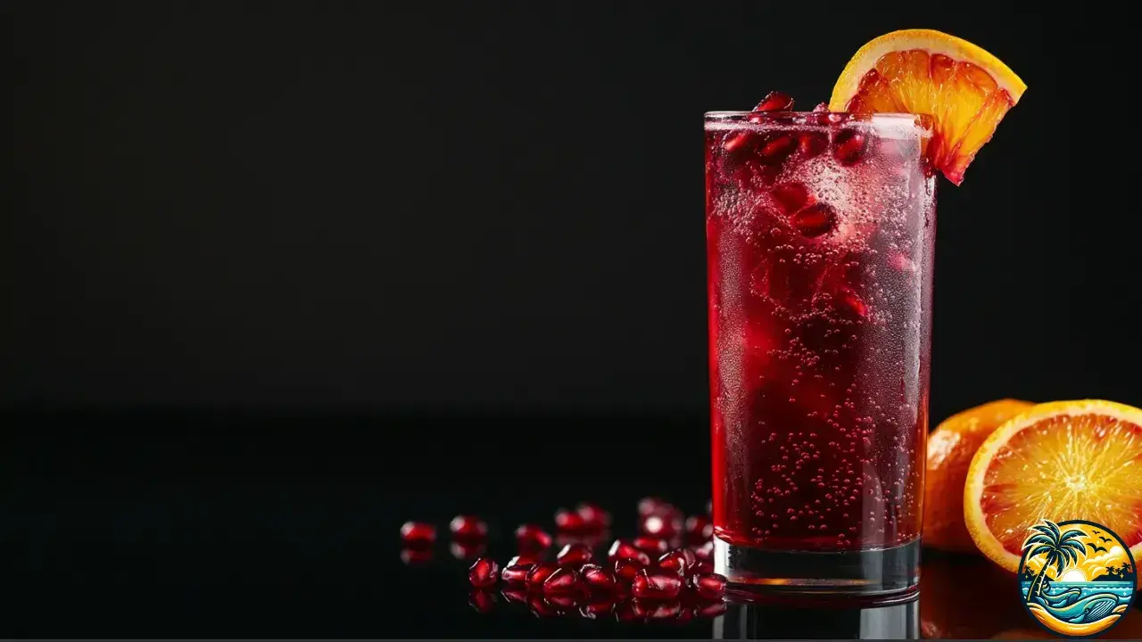 Pomegranate Sparkler Mocktail