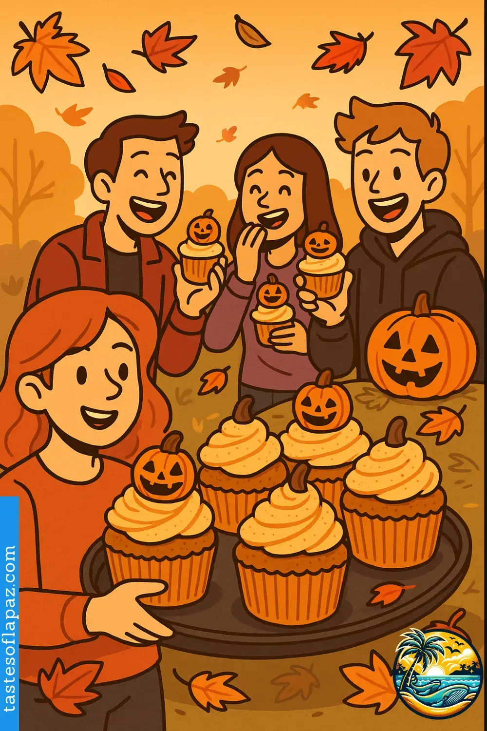 Pumpkin Halloween Cupcakes