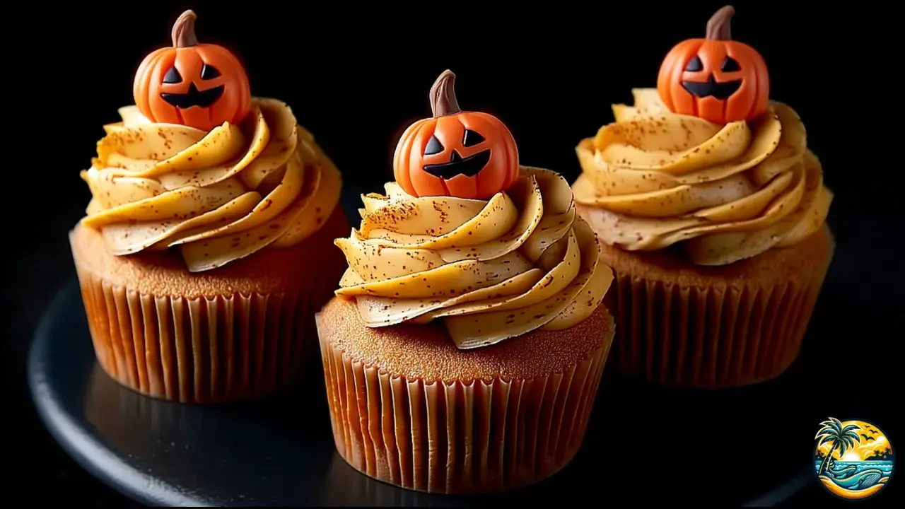 Pumpkin Halloween Cupcakes
