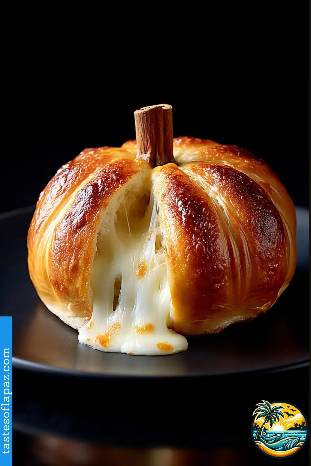 Pumpkin-Shaped Cheesy Buns