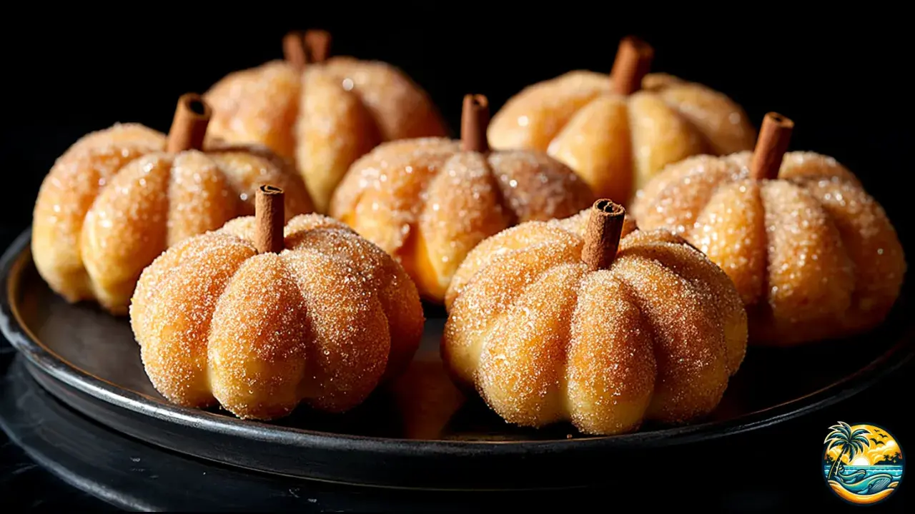 Spooky Pumpkin Donuts