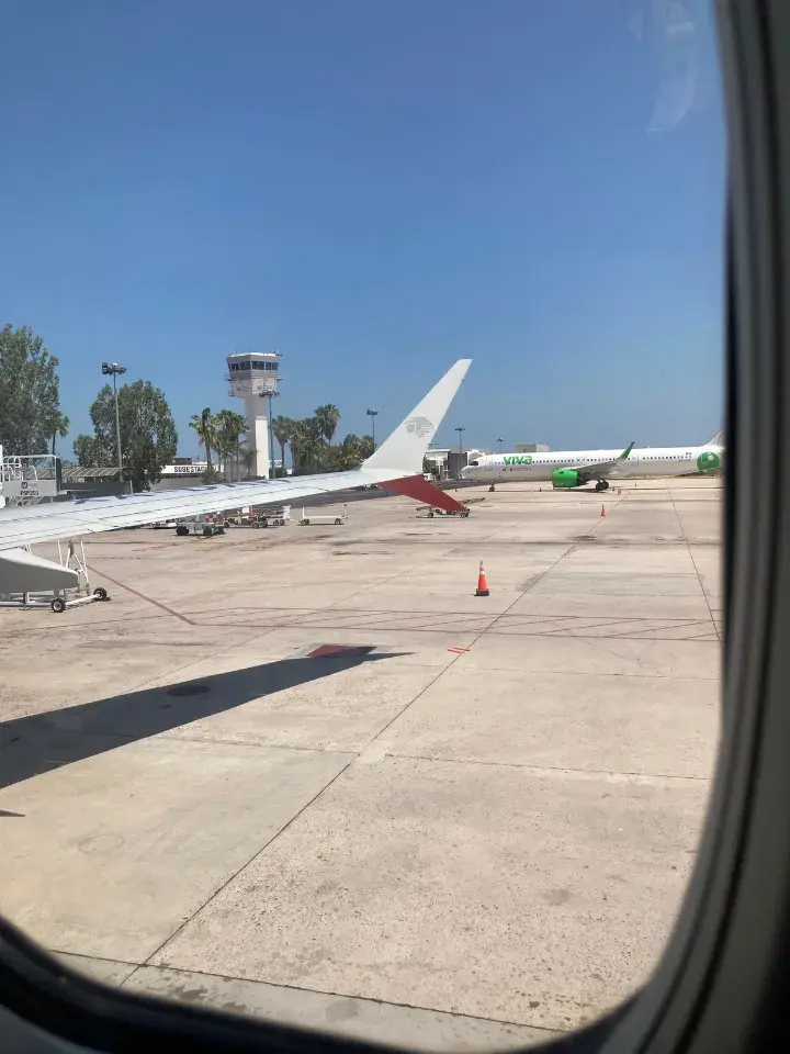 Arriving in La Paz by plane